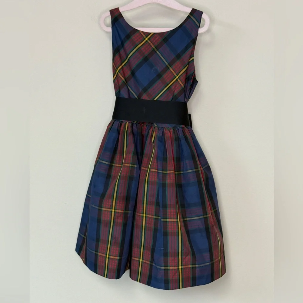 Ralph Lauren: Girls Navy Holiday Sleeveless Party Dress, Size 5